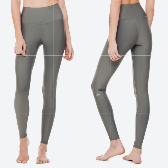 ALO Yoga Pants - Alo Yoga High Waist Air Lift Leggings Olive Green